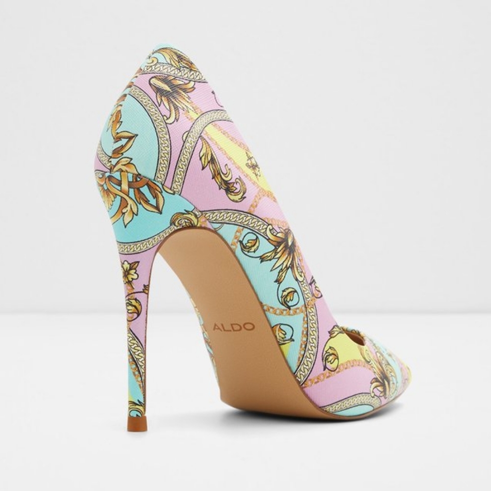 👣ALDO 🇺🇲Stessy Multicolored Stilettos (Pastels) heel shoes footwear - Picture 5 of 16